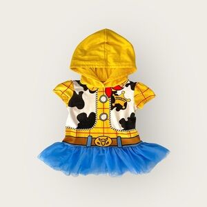 Pixar Toy Story Sheriff Woody Hooded Top w Tutu Shirt Size 18-24 mnths